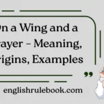 On a Wing and a Prayer – Meaning, Origins, Examples