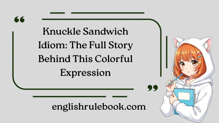 Knuckle Sandwich Idiom: The Full Story Behind This Colorful Expression