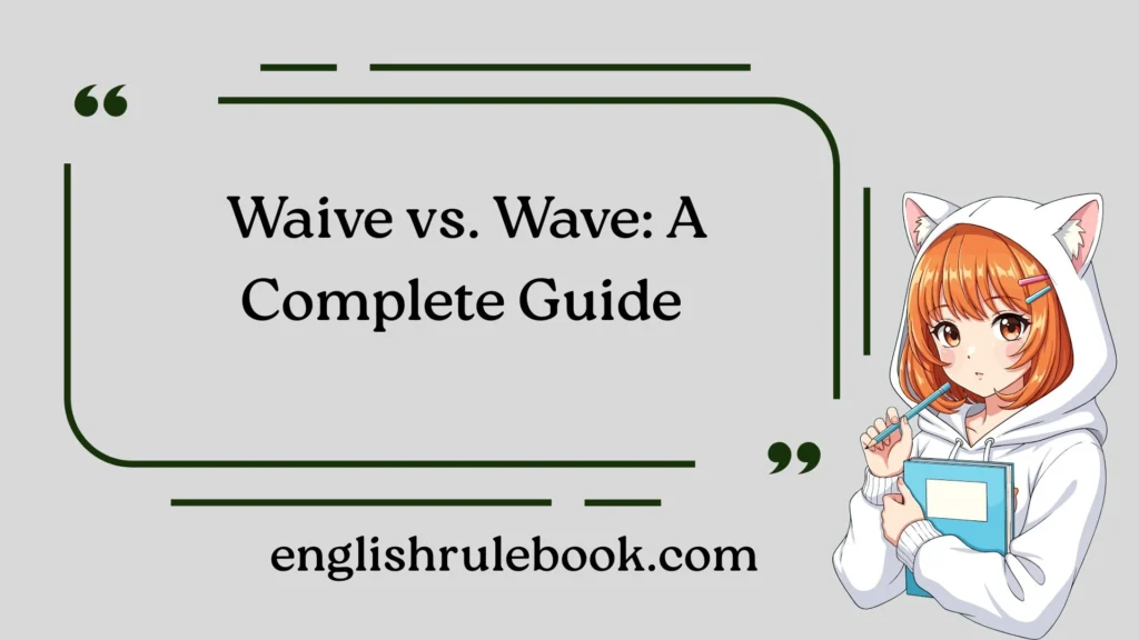 Waive vs. Wave: A Complete Guide