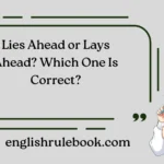 Lies Ahead or Lays Ahead? Which One Is Correct?