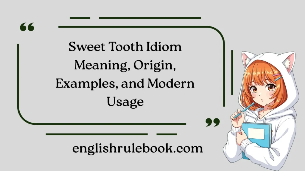 Sweet Tooth Idiom Meaning, Origin, Examples, and Modern Usage