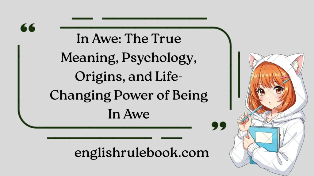 In Awe: The True Meaning, Psychology, Origins, and Life-Changing Power of Being In Awe