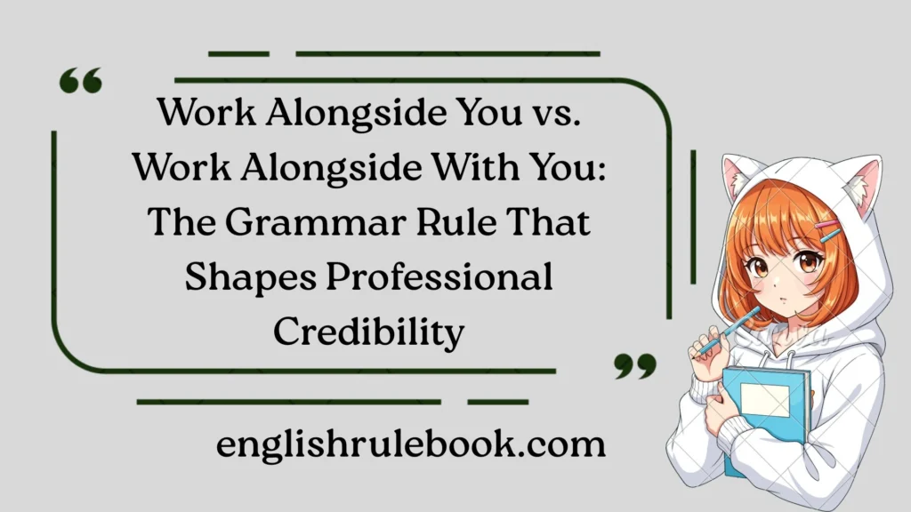 Work Alongside You vs. Work Alongside With You: The Grammar Rule That Shapes Professional Credibility