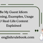 Be My Guest Idiom Meaning