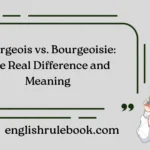 Bourgeois vs. Bourgeoisie