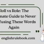 Roll vs Role