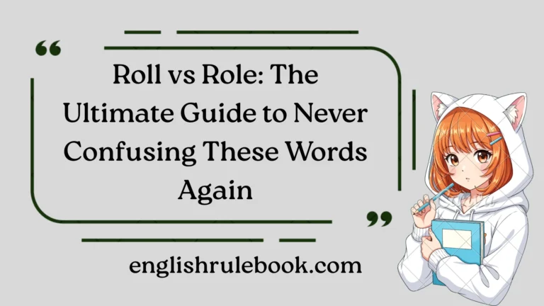 Roll vs Role
