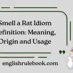 Smell a Rat Idiom Definition