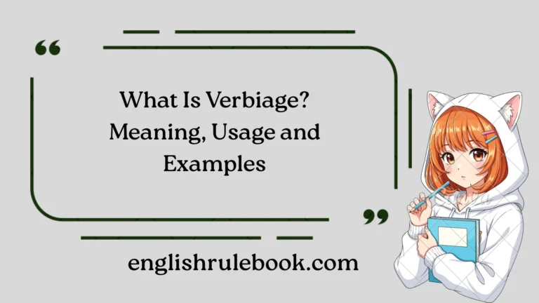 What Is Verbiage?