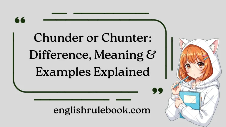 Chunder or Chunter