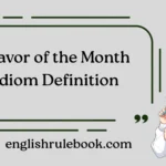 Flavor of the Month Idiom Definition