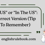 “In US” or “In The US”