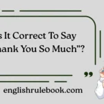 Is It Correct To Say “Thank You So Much”?