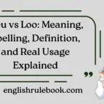 Lieu vs Loo