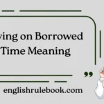 Living on Borrowed Time Meaning