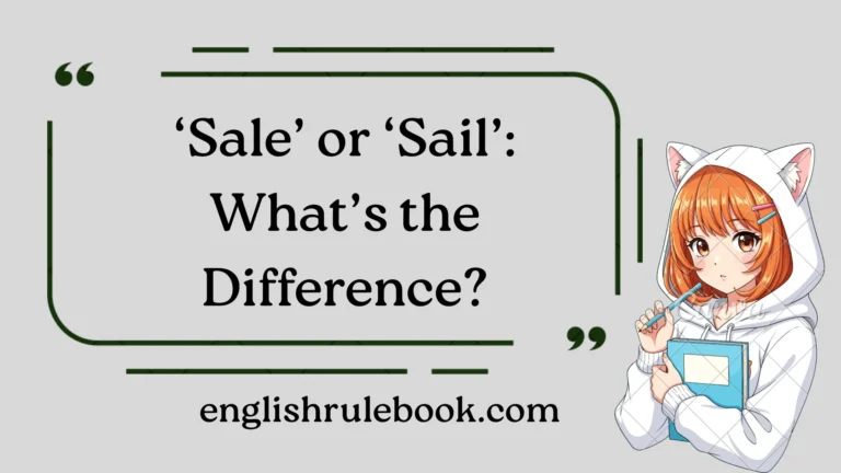 ‘Sale’ or ‘Sail’: What’s the Difference?