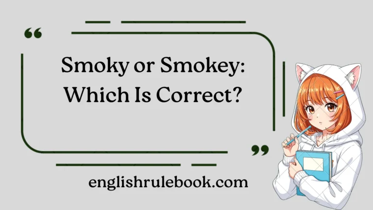 Smoky or Smokey: Which Is Correct?