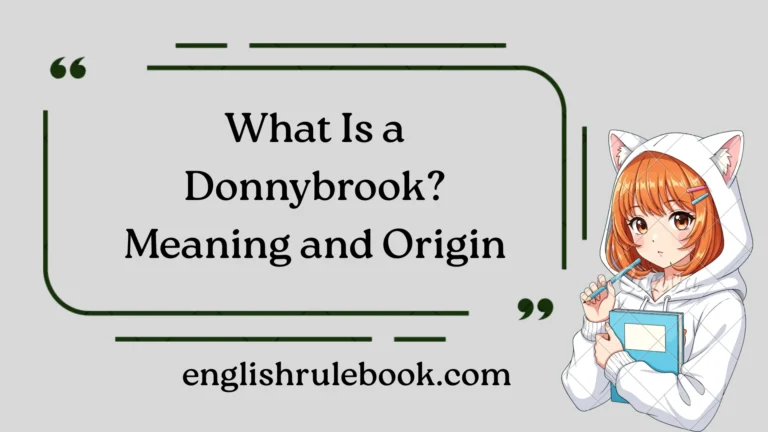What Is a Donnybrook?
