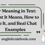 Alr Meaning in Text