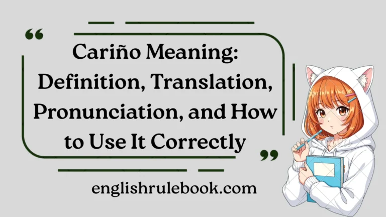 Cariño Meaning