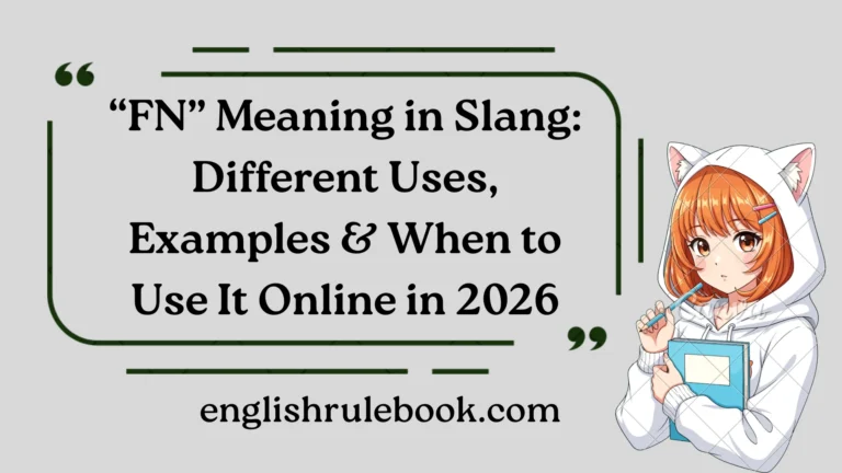 “FN” Meaning in Slang