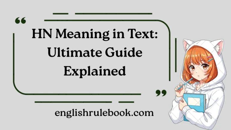 HN Meaning in Text
