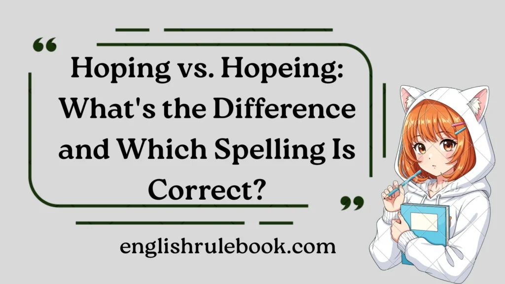 Hoping vs. Hopeing