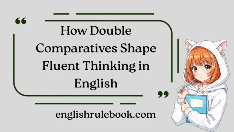 How Double Comparatives Shape Fluent Thinking in English