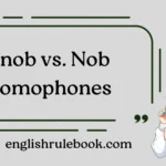 Knob vs. Nob Homophones