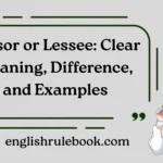 Lessor or Lessee