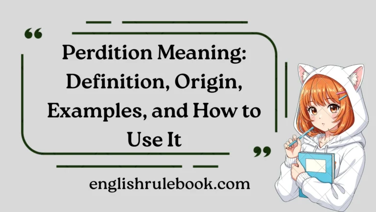 Perdition Meaning