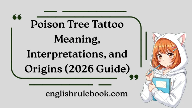 Poison Tree Tattoo Meaning