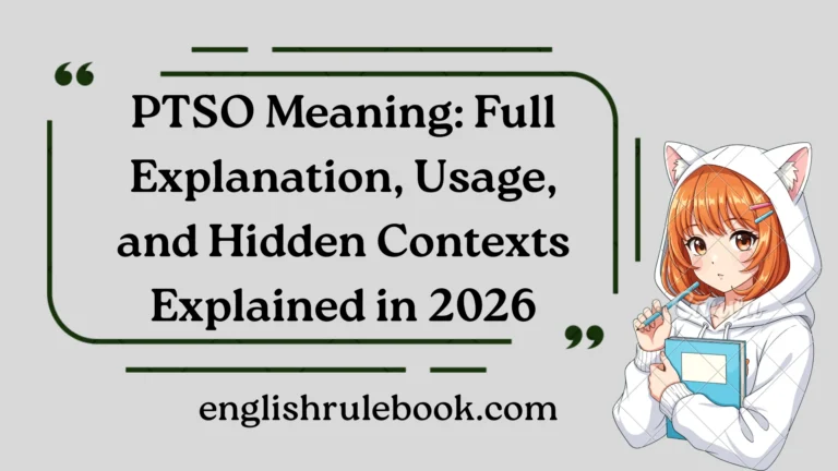 PTSO Meaning