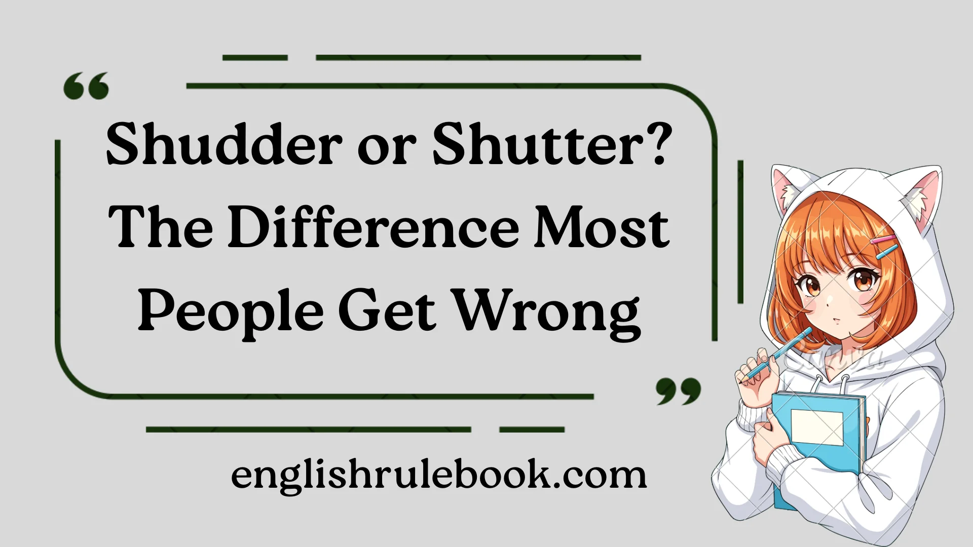 Shudder or Shutter