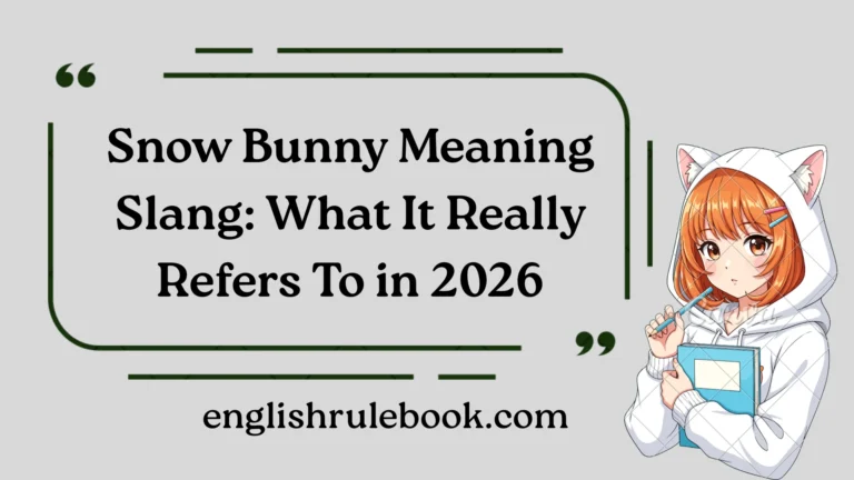 Snow Bunny Meaning Slang