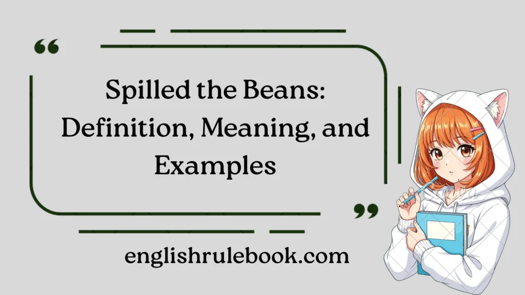 Spilled the Beans