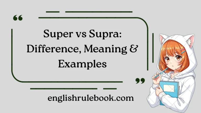 Super vs Supra