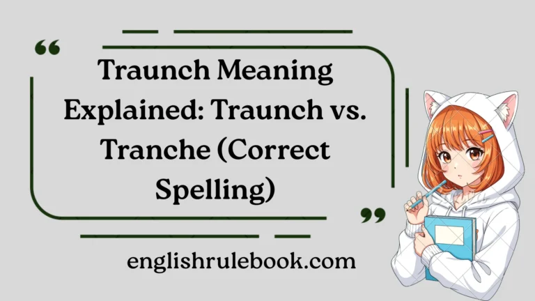 Traunch Meaning Explained