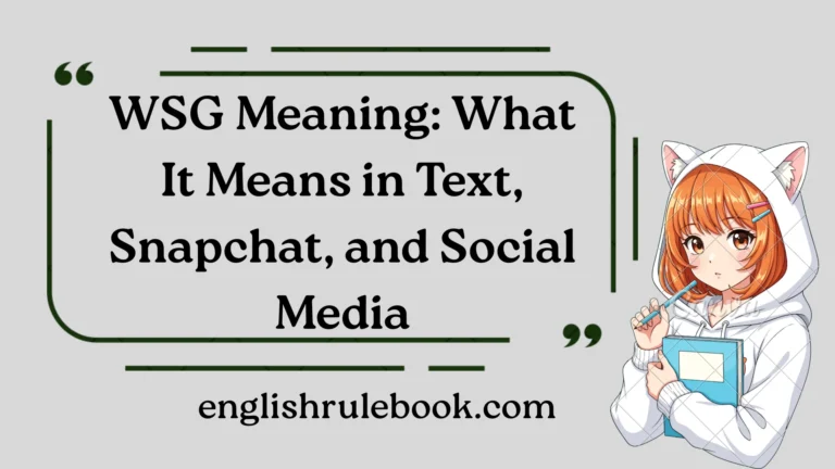 WSG Meaning