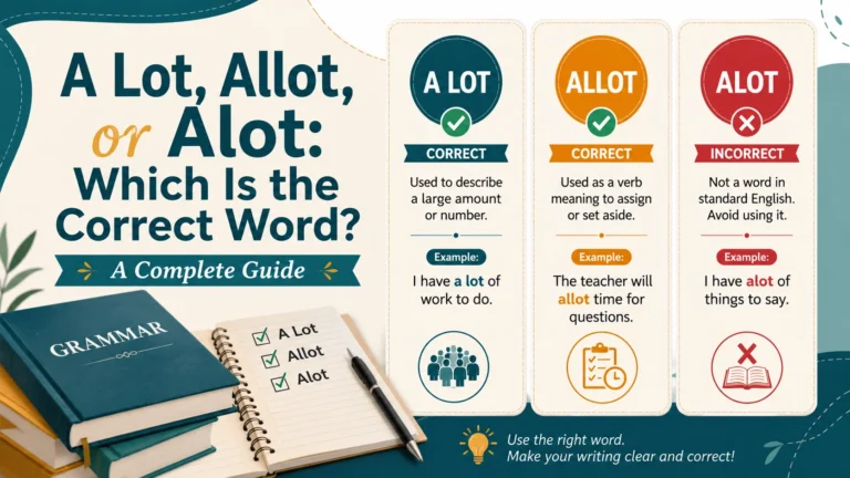 A Lot, Allot, or Alot: Which Is the Correct Word?