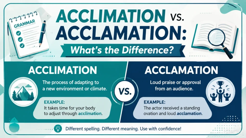 Acclimation vs. Acclamation: What’s the Difference?