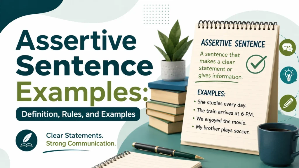 Assertive Sentence Examples: Definition,  Rules, and Examples