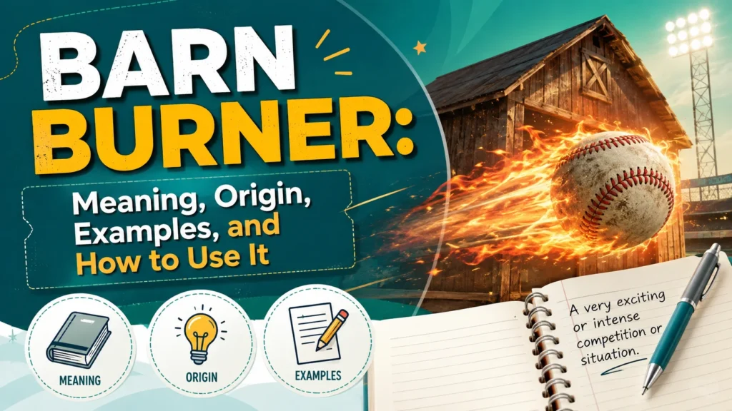 Barn Burner: Meaning, Origin, Examples, and How to Use It