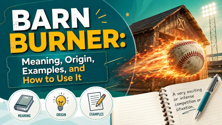 Barn Burner: Meaning, Origin, Examples, and How to Use It