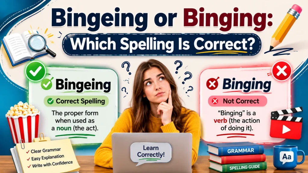 Bingeing or Binging: Which Spelling Is Correct?