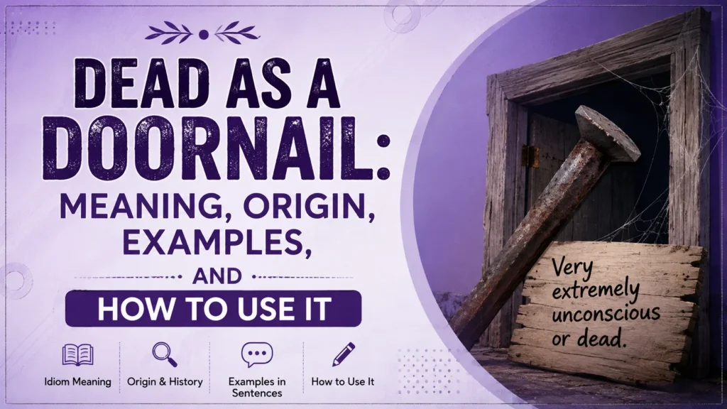 Dead as a Doornail: Meaning, Origin, Examples, and How to Use It