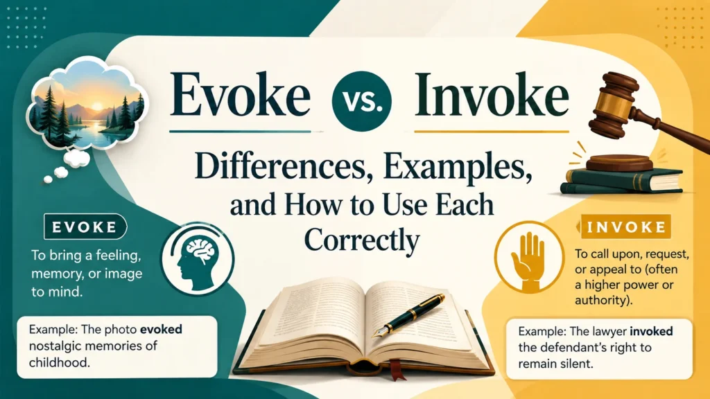 Evoke vs. Invoke: Differences, Examples, and How to Use Each Correctly