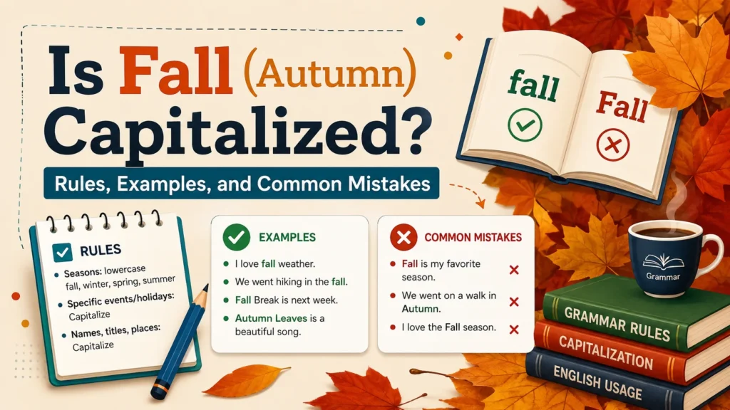 Is Fall (Autumn) Capitalized? Rules, Examples, and Common Mistakes
