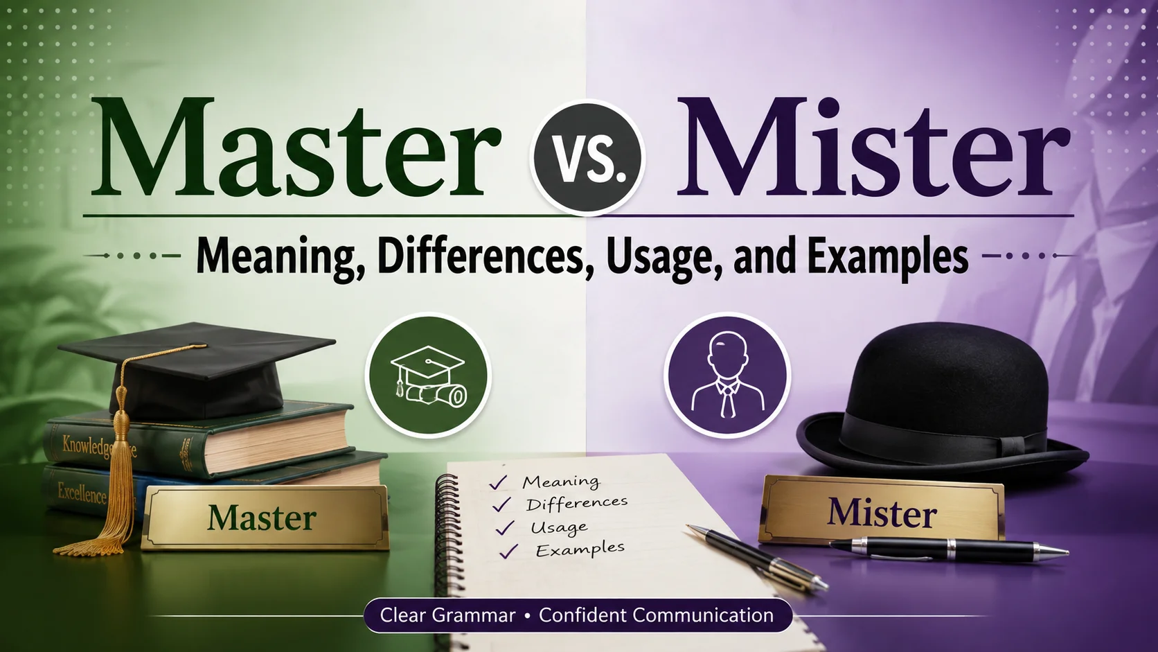 Master vs. Mister: Meaning, Differences, Usage, and Examples