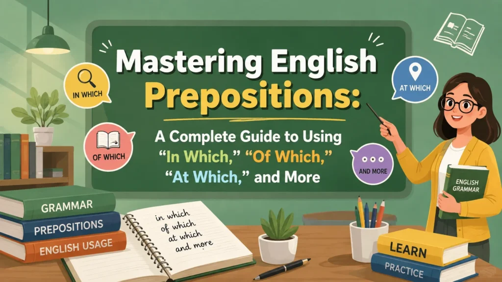 Mastering English Prepositions: A Complete Guide to Using “In Which,” “Of Which,” “At Which,” and More